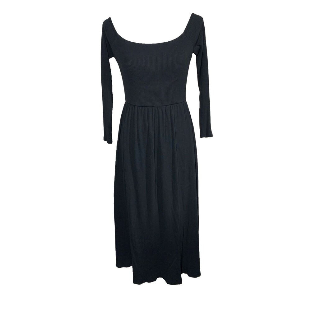 Urban Outfitters UO Tara Ribbed Dropped-Waist Maxi Dress Size M
